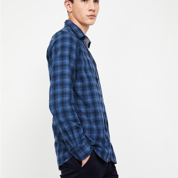 Slate & Stone Other - Slate & Stone Blue Plaid Casual Shirt